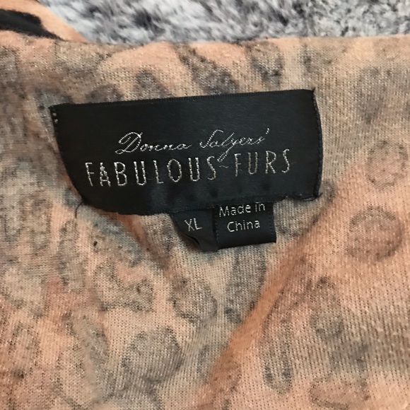 Fabulous Furs Velour Leopard Print Bomber Jacket - Picture 4 of 5